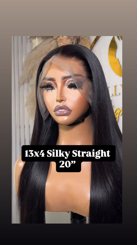 20” Silky Straight wig cap