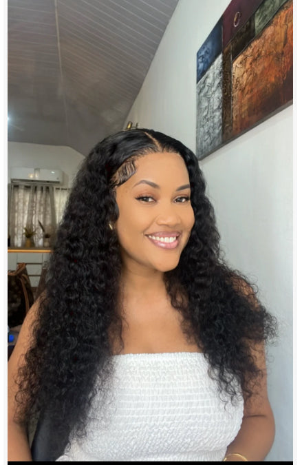 13x4 Brazilian Deep Wave wig cap