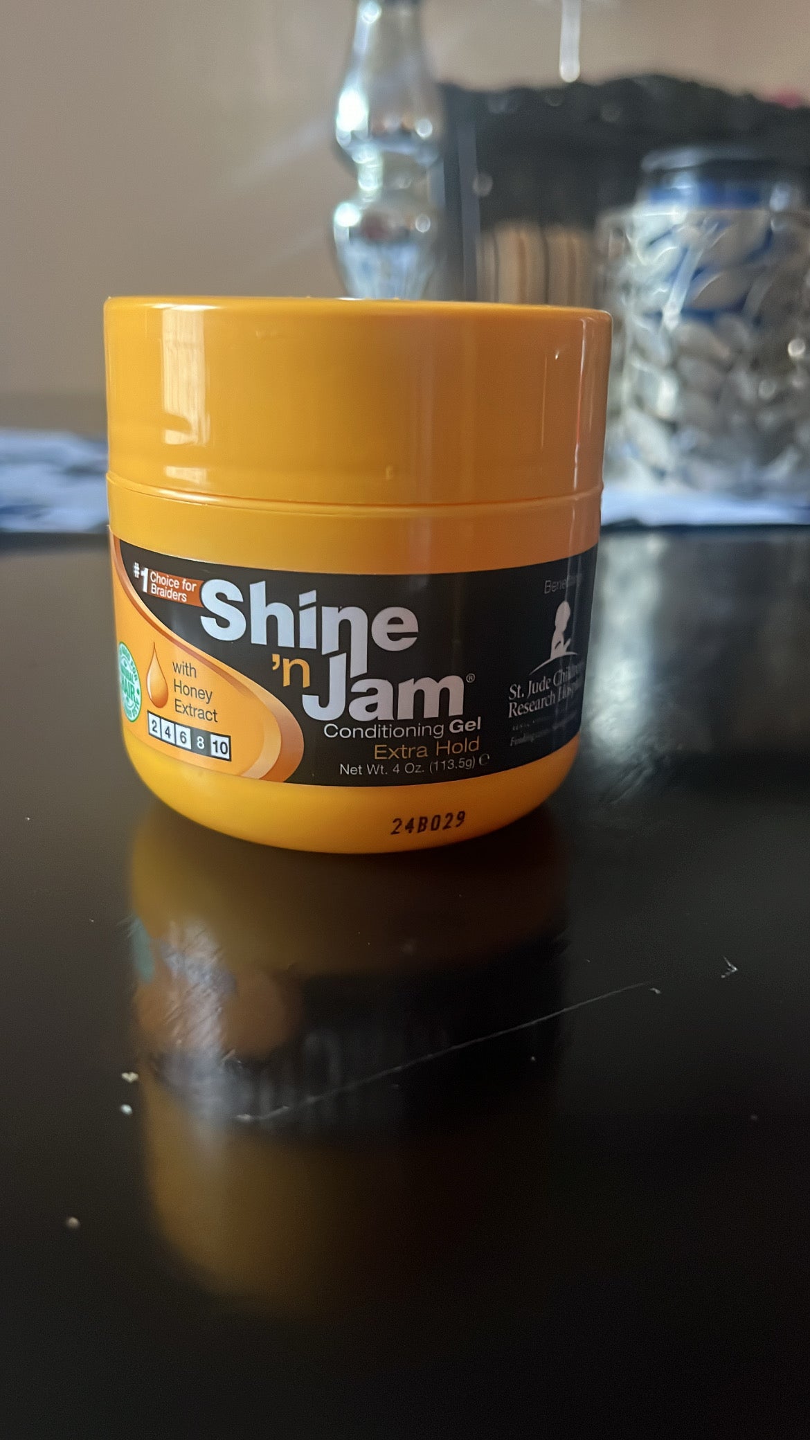 Shine-n-Jam Magic Fingers gel for braids-Extra Hold 4oz