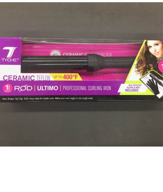 Tyche Ceramic Teflon 1 1/4” Rod Curling Iron