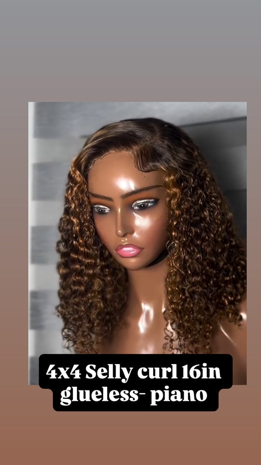 16” Wet Curl Wig Selly