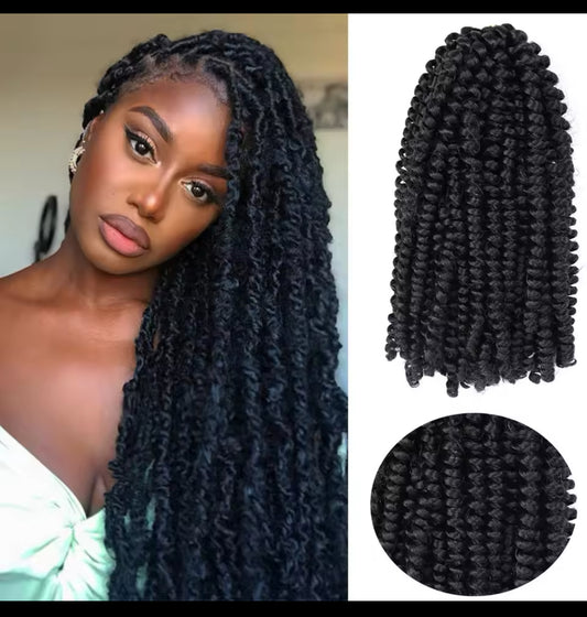 Synthetic Hair Extension Crochet Spring Twist Crochet Braiding Hair